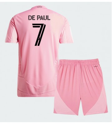 Inter Miami Rodrigo De Paul #7 Hjemmebanetrøje Børn 2026-27 Kortærmet (+ Korte bukser)